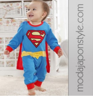 Japon Style Bebek Çocuk Superman Kıyafeti